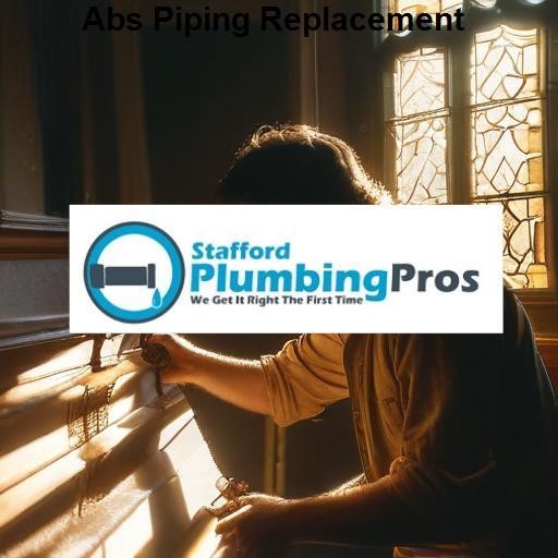 Stafford Plumbing Pros Abs Piping Replacement