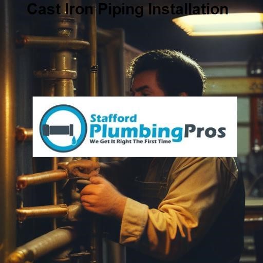 Stafford Plumbing Pros Cast Iron Piping Installation