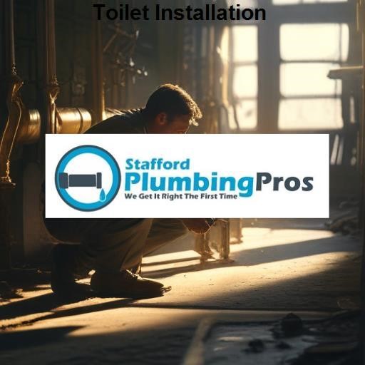 Stafford Plumbing Pros Toilet Installation